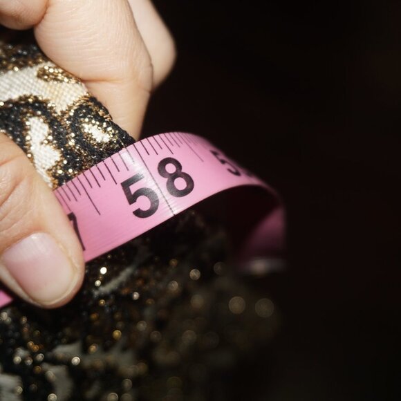 Vintage 60s Dynasty Regency Brocade Gown Dress - Picture 9 of 9